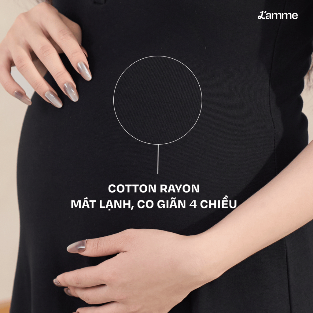 Váy body, váy ôm co giãn JIMY DRESS chất thun cotton co giãn thâm hút tốt, sợ vải thực vật hạn chế bai xù BY L'AMME