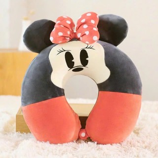 Gối kê cổ chữ u ruột cao su non êm ái thoáng mát dùng cho văn phòng, đi tàu xe, máy bay đi du lịch