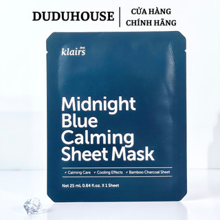 Mặt Nạ Klairs Midnight Blue Calming Sheet Mask Làm Dịu, Phục Hồi Da 25ml