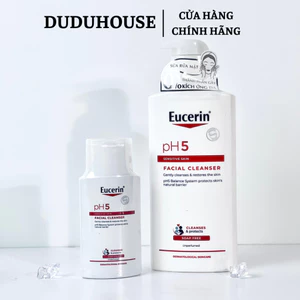 Sữa Rửa Mặt Cho Da Nhạy Cảm Eucerin PH5 Facial Cleanser 400ml Duduhouse