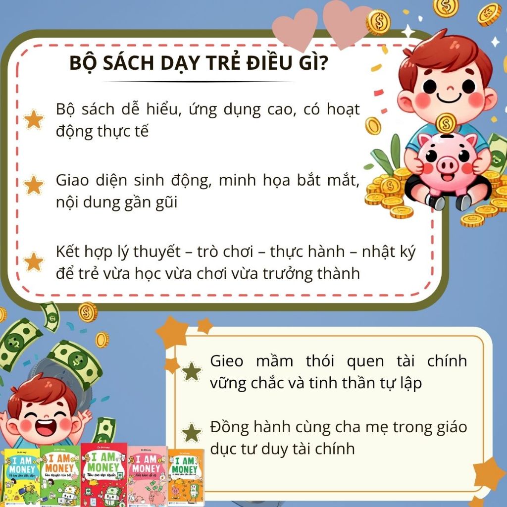 Sách Giáo Dục Tài Chính Cho Trẻ Cho Học Sinh 10 đến 15 tuổi - I AM MONEY - Trang Bị Bản Lĩnh Tài Chính Cho Thế Hệ Trẻ