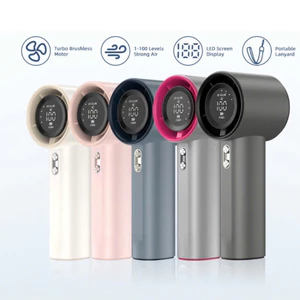 Quạt Cầm Tay MiniTích Điện Kèm Màn Hình Tốc Độ Gió100 ,Pin Sạc Dung Lượng 3000mAh