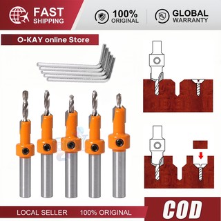 Mũi Khoan Âm Vít Gỗ Đa Năng - Mũi Khoan Mồi Âm Vít 2 Tầng, Đầu Lỗ 3mm đến 8mm