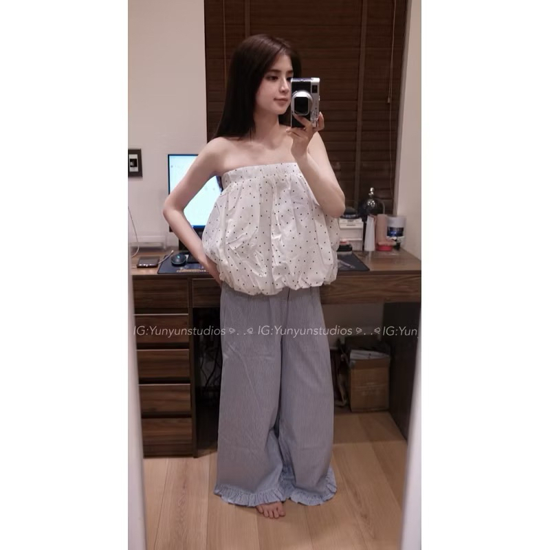 𝑺𝒔𝒖.𝑺𝒕𝒖𝒅𝒊𝒐 [Có Sẵn]HÀNG QUẢNG CHÂU ÁO QUÂY-CHÂN VÁY BÍ CHẤM BI MUA 1 ĐƯỢC 2