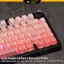 Keycap topographic 4.0 Sakura xuyên led vân gradient nhựa pbt dùng cho bàn phím cơ