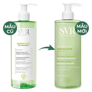Sữa Rửa Mặt Cho Da Dầu Mụn, Nhạy Cảm SVR Sebiaclear, 400ml