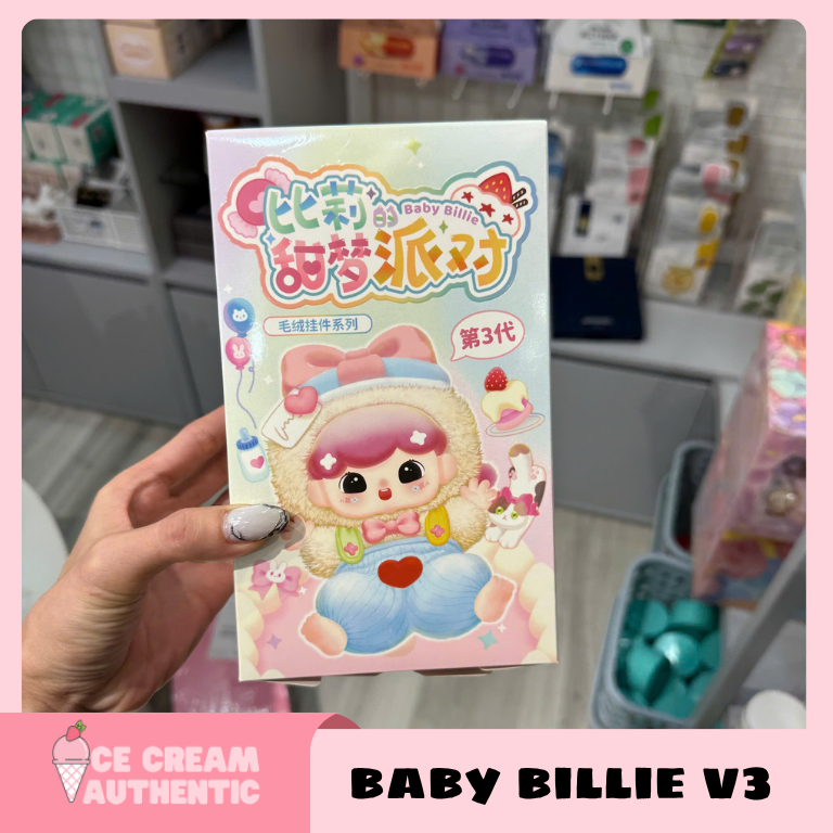 [Hỏa tốc HCM] Blind Box Móc khoá gấu bông Baby Billie V3 Full Body  chính hãng