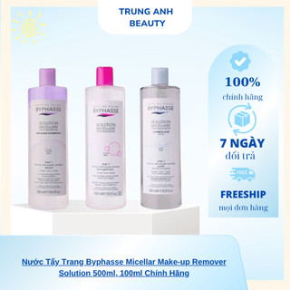 Nước Tẩy Trang Byphasse Micellar Make-up Remover Solution 500ml, 100ml Chính Hãng