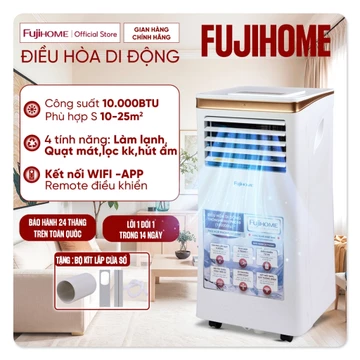 Máy lạnh đứng di động 10.000BTU FUJIHOME điều hoà di động mini thông minh đa năng
