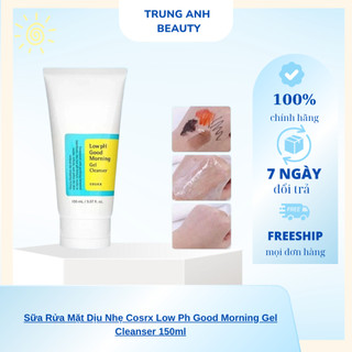 Sữa Rửa Mặt Dịu Nhẹ Cosrx Low Ph Good Morning Gel Cleanser 150ml