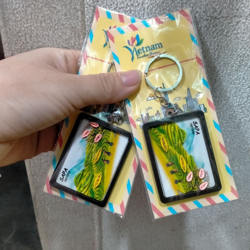 MÓC KHÓA GIẤY CUẬN TAY THỦ CÔNG - KEYCHAIN QUÀ TẶNG LƯU NIỆM VIỆT NAM ...