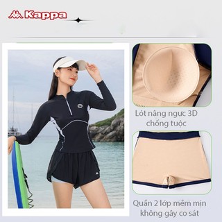 Đồ Bơi Nữ Đi Bơi Đi Biển Dài Tay Chống Nắng Cao Cấp Quần Hai Ống