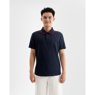 Áo Polo Ngắn Tay Vải S.Café Phối Cổ Form Fitted - Routine 10S25POL004