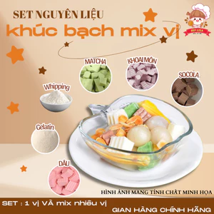Set Nguyên liệu làm khúc bạch mix nhiều vị, khúc bạch trái cây, khúc bạch tầng siêu ngon Bếp LISA