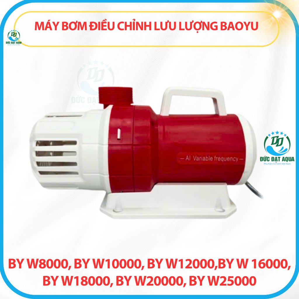 máy bơm hồ koi điều chỉnh lưu lượng 12 mức Baoyu BY-W series BY W8000-10000-12000-16000-18000-20000-25000