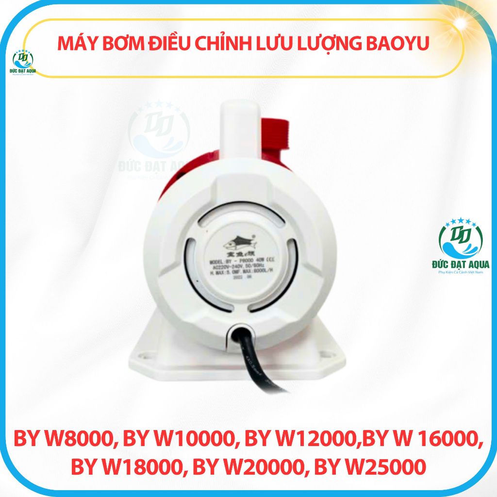 máy bơm hồ koi điều chỉnh lưu lượng 12 mức Baoyu BY-W series BY W8000-10000-12000-16000-18000-20000-25000 3