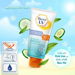Serum Chống Nắng Dưỡng Thể Trắng Da Bioré UV Body Care Serum Intensive Aura SPF 50+/PA+++ 150ml