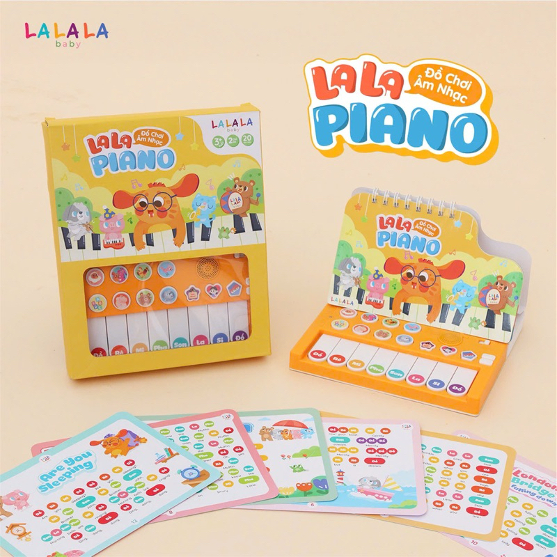 Đồ Chơi Âm Thanh Sách Đàn LALA PIANO Nhỏ Gọn Đi Kèm Sticker | Shopee ...