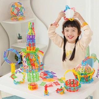 Đồ chơi túi xếp hình nhiều chi tiết lắp ráp hình chữ nhật có họa tiết lắp ghép thú vị