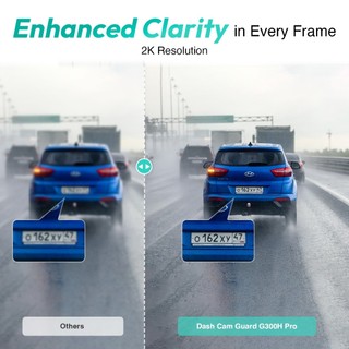 Camera hành trình nét 3K cho ô tô Trước và Sau - BOTSLAB G300H PRO TẶNG THẺ NHỚ 32GB - Mvn Auto
