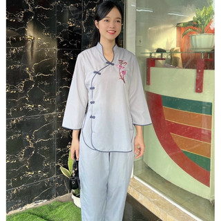 Đồ Lam Đi Chùa # Tàu Xéo # Đồ Bộ Nữ # Quần Áo