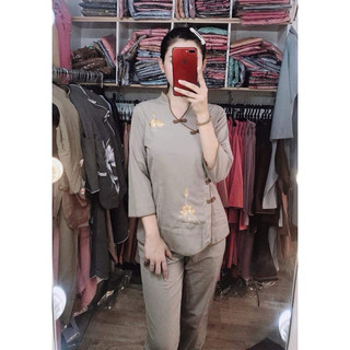 Đồ Lam Đi Chùa # Tàu Xéo # Đồ Bộ Nữ # Quần Áo