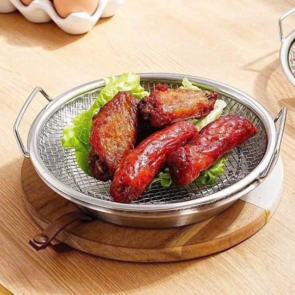 BỘ KHAY RÓC MỠ, HỨNG MỠ ĐỒ CHIÊN RÁN, ĐỒ LUỘC SIÊU TIỆN DỤNG