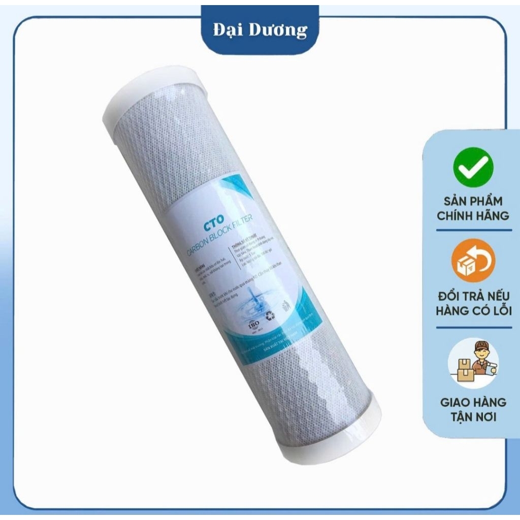 Bộ lõi lọc 1 2 3 Aqua chính hãng bọc giấy dùng cho máy lọc nước RO gia đình