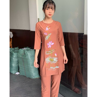 Đồ Lam Đi Chùa # Cách Tân Thêu Chuồn Chuồn # Đồ Bộ Nữ # Quần Áo