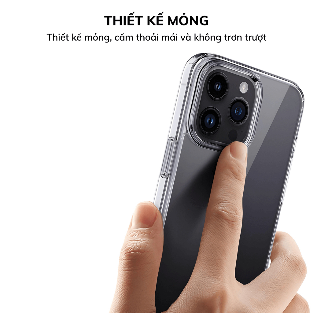 Ốp Likgus Crystal trong suốt  chống ố vàng IPhone 17Promax 17Pro 17Air 17 16 15 14 13 12 11Promax