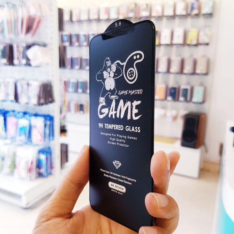 Kính cường lực Kingkong chống vân tay WTP 030 cho IPhone 11 12 13 14 15 16Promax pro plus 16e/se4