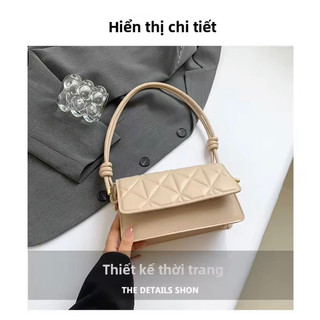 Túi Đeo Chéo Vai Đơn Nữ Kẻ Caro Phong Cách Thời Trang Kiểu Pháp