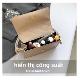 Túi Đeo Chéo Vai Đơn Nữ Kẻ Caro Phong Cách Thời Trang Kiểu Pháp