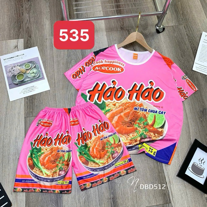 Bộ mì hảo hảo 535 đủ size 7-75kg