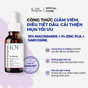 Tinh Chất Kiềm Dầu, Hỗ Trợ Kháng Viêm, Cải Thiện Mụn Geek&Gorgeous B-Bomb 10% Niacinamide 30ml