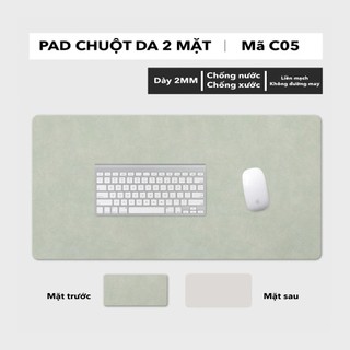 Thảm Lót Chuột Da PU 2 Mặt 60x120cm - Giống da thật 90% - Chống Nước - Chống Trầy
