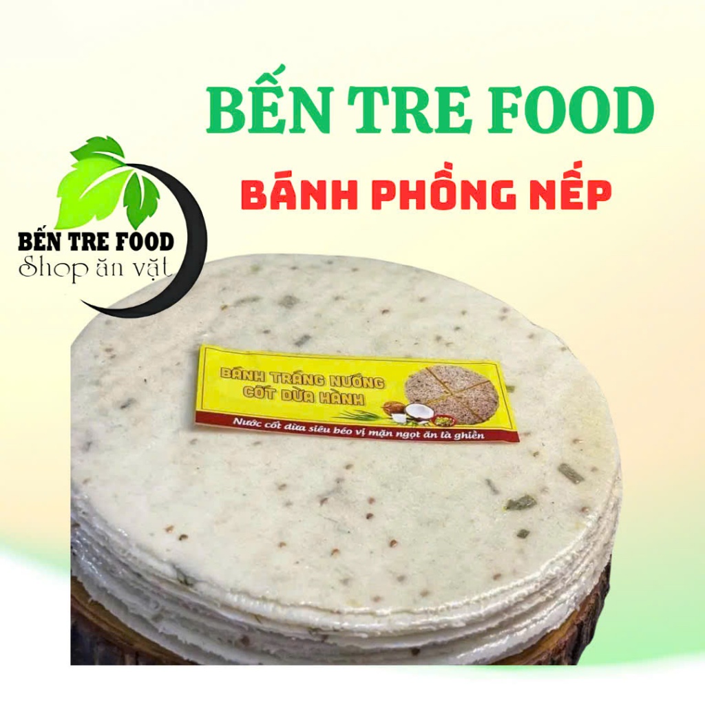 BÁNH PHỒNG SƠN ĐỐC ( BÁNH PHỒNG NẾP MẶN 10 BÁNH LỚN CHƯA NƯỚNG)- ĐẶC SẢN BẾN TRE SHOP