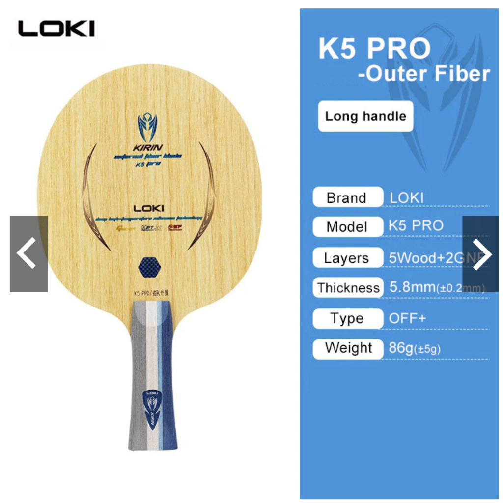 Cốt vợt bóng bàn LOKI K5 PRO chính hãng
