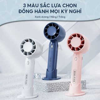 Bảo hành 12 tháng Quạt cầm tay T10 Mini USB: Thiết kế turbo 3 tốc độ, sạc nhanh và dễ dàng