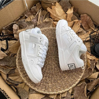 Giày thể thao bigsize nam nữ trượt ván cổ thấp DVS màu trắng cao cấp , sneaker thời trang độn đế tăng chiều cao