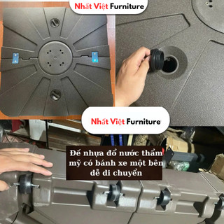 Ô Dù Lệch Tâm Vuông 3x3m Cao Cấp Có Đèn LED Hạt – Xoay 360° | Che Nắng Sân Vườn, Quán Cafe, Hồ Bơi