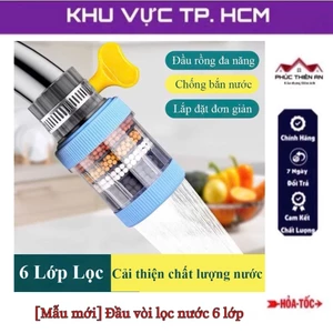 Đầu vòi lọc nước 6 lớp lọc. làm sạch nước trực tiếp - tiện dụng, hiệu quả