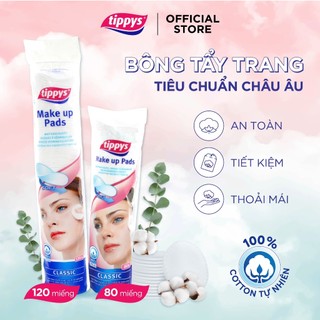 Bông tẩy trang cotton Ipek Tippys 80/120/130/150 miếng