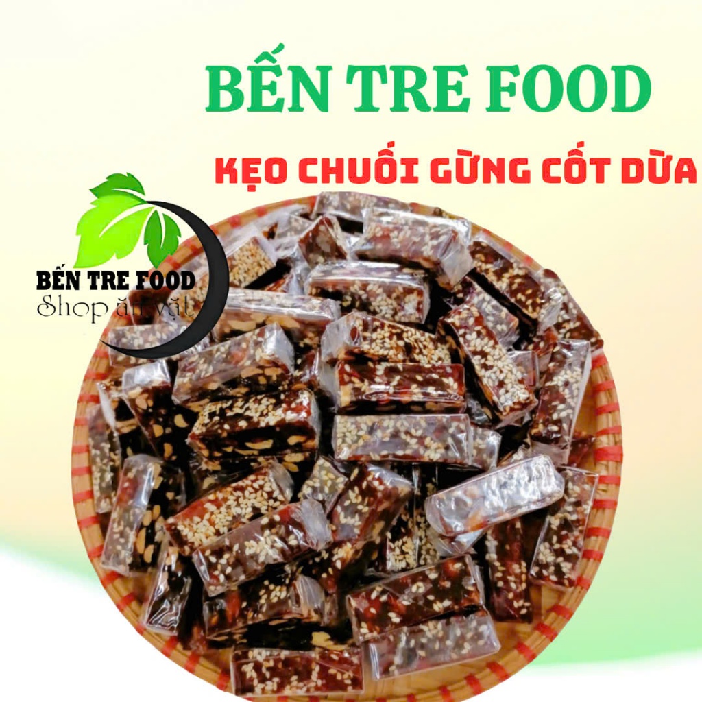 ( ĐẶC SẢN BẾN TRE) 1KG KẸO CHUỐI GỪNG KIÊN LONG- ĐẶC SẢN BẾN TRE SHOP