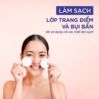 Bông tẩy trang Tippys Classic Make Up Pads tiêu chuẩn châu âu 100% cotton thiên nhiên