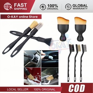 Combo 8 Cọ Rửa Xe Cao Cấp - Cọ Vệ Sinh Xe, Microfiber, Sợi Cước, Lông Heo, Chi Tiết Nội Thất