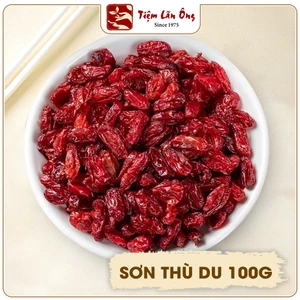 Sơn thù du 100g, sơn thù khô, đã tách hạt, màu đỏ tự nhiên - Tiệm Lãn Ông