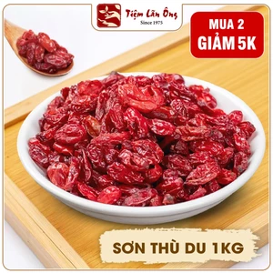 Sơn thù du 1kg, sơn thù khô, đã tách hạt, màu đỏ tự nhiên - Tiệm Lãn Ông