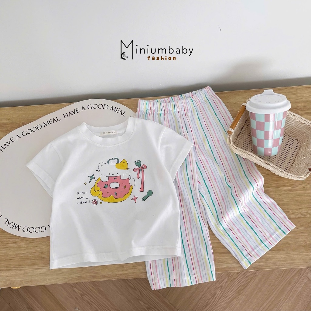 Sale các set quần áo cho trẻ em bé trai, gái mùa hè thu đông size 80 Miniumbabyfashion