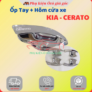 Ốp tay nắm, hõm cửa xe Kia Cerato đời 2019 - 2024 - Mạ Crom cao cấp